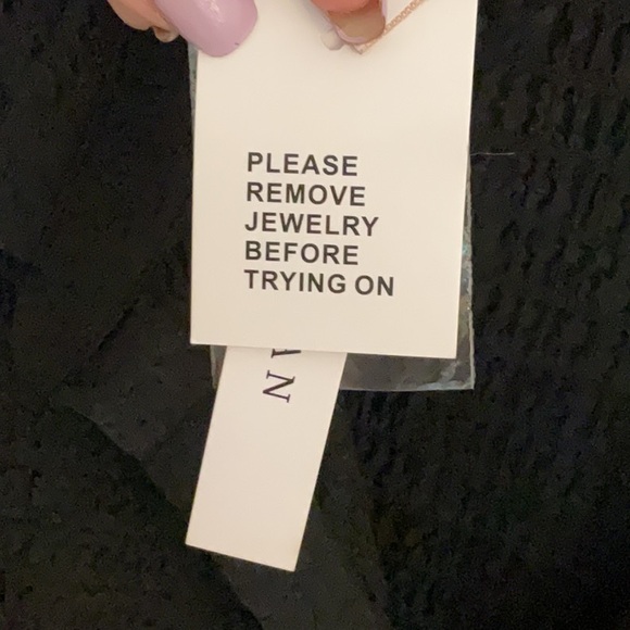 Philosophy Textured Short Sleeve Button Up Top, Size 3X, Black, NWT - Picture 12 of 12